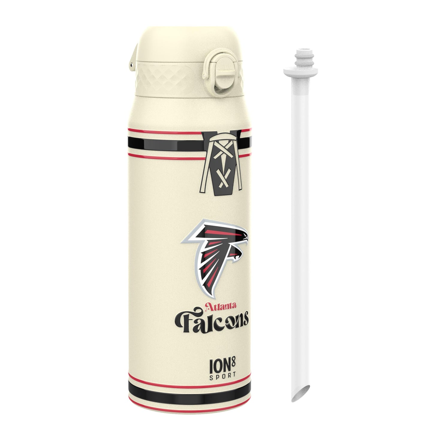 NFL x ION8 Insulated Steel Water Bottle, NFL Falcons, 750ml (24oz)