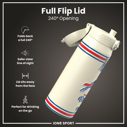 NFL x ION8 Insulated Steel Water Bottle, NFL Bills, 750ml (24oz)