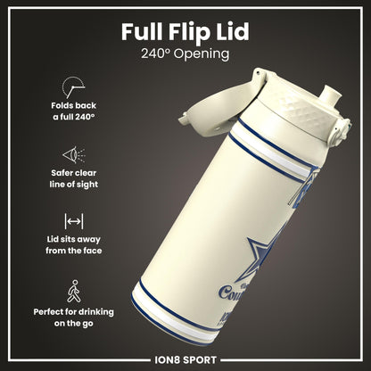 NFL x ION8 Insulated Steel Water Bottle, NFL Cowboys, 750ml (24oz)