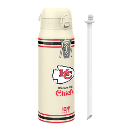 Bouteille d'eau isotherme en acier NFL x ION8, NFL Chiefs, 750 ml (24 oz)