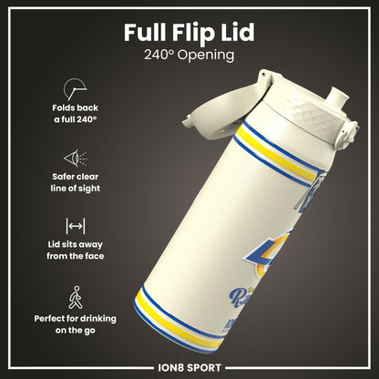 NFL x ION8 Insulated Steel Water Bottle, NFL Rams, 750ml (24oz)