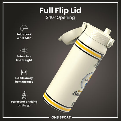 NFL x ION8 Insulated Steel Water Bottle, NFL Steelers, 750ml (24oz)