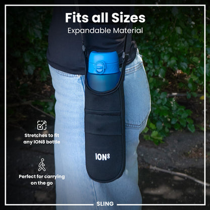 Lightweight, Sling Bottle Bag, Black