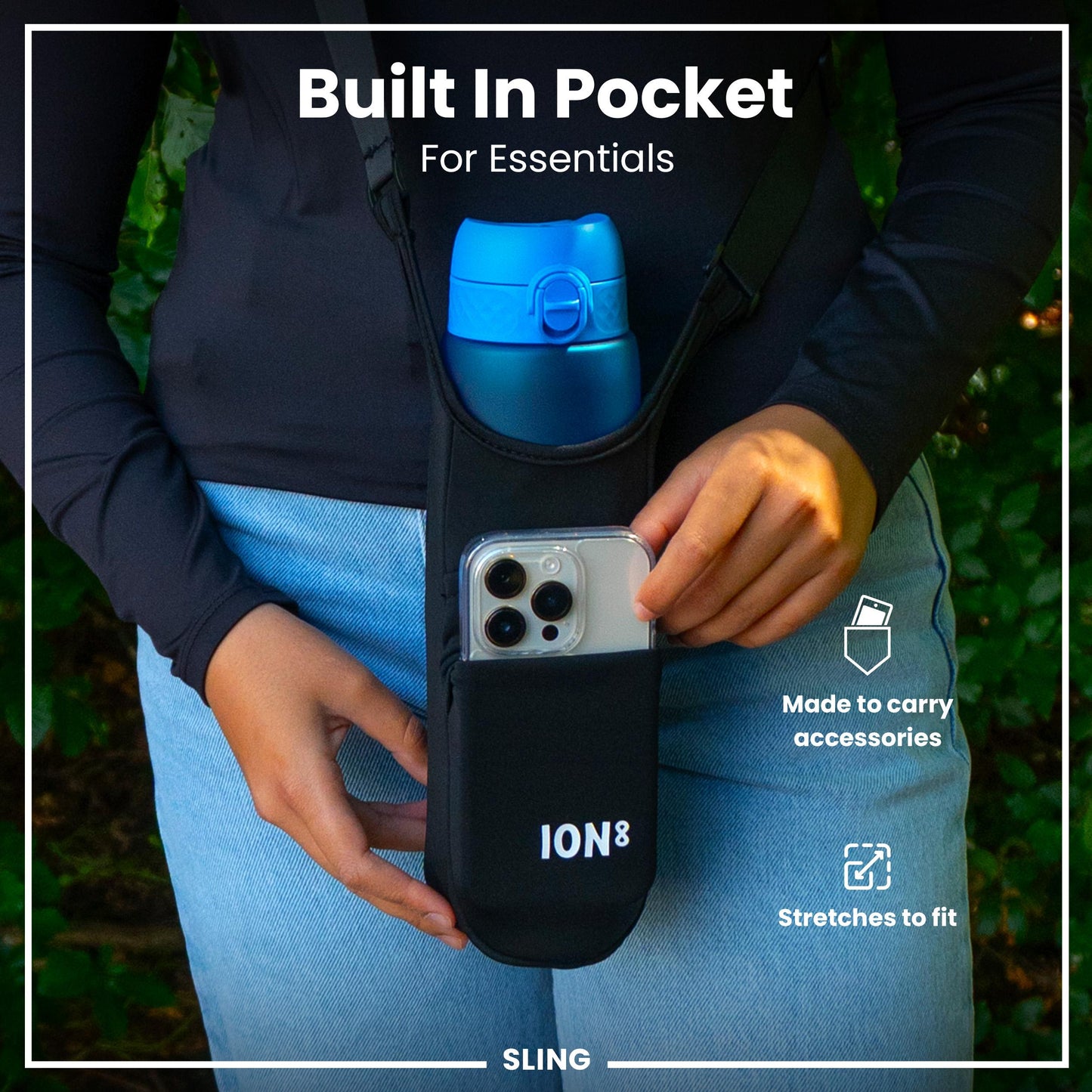 ION8, Sling Bag, Bottle Holder