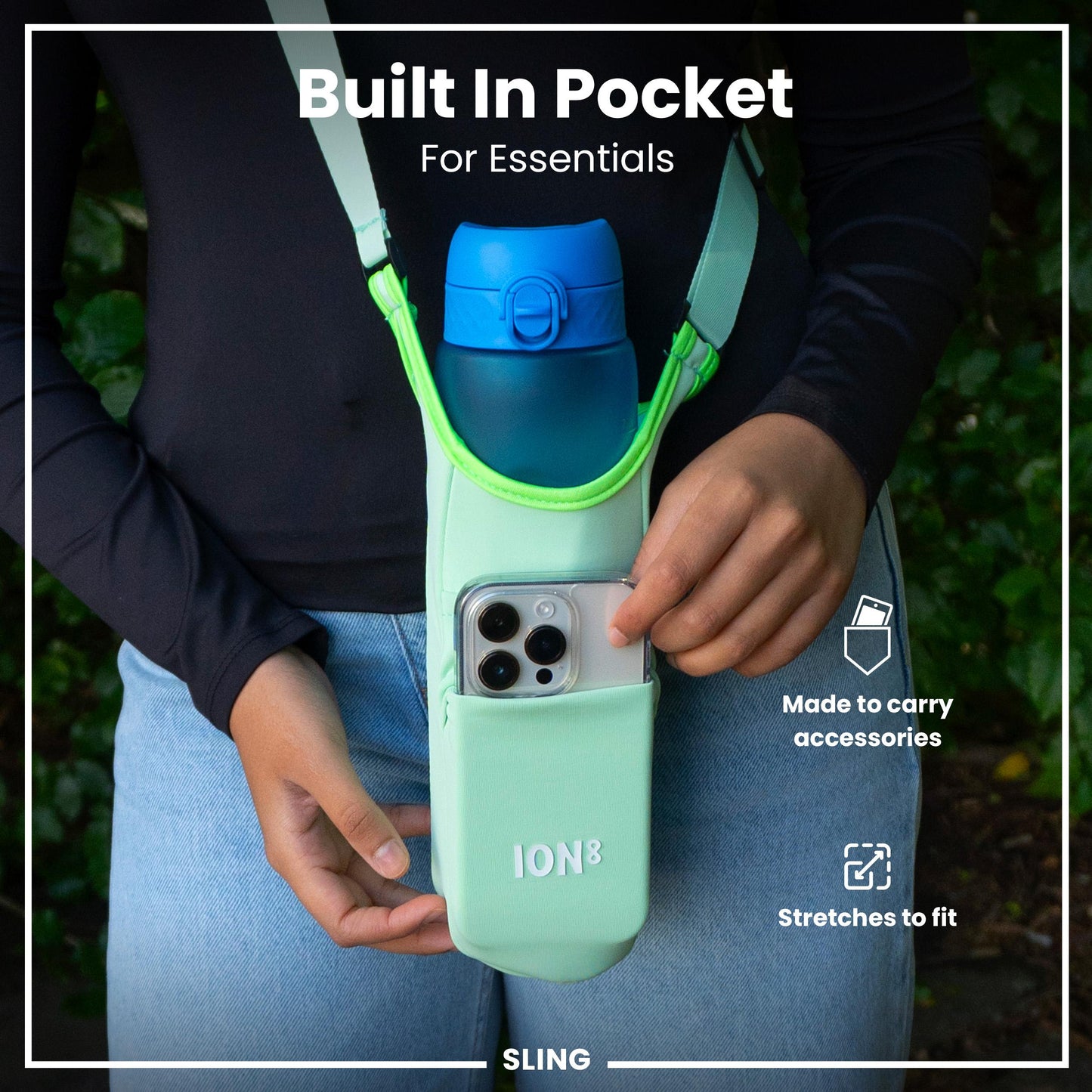 ION8, Sling Bag, Bottle Holder