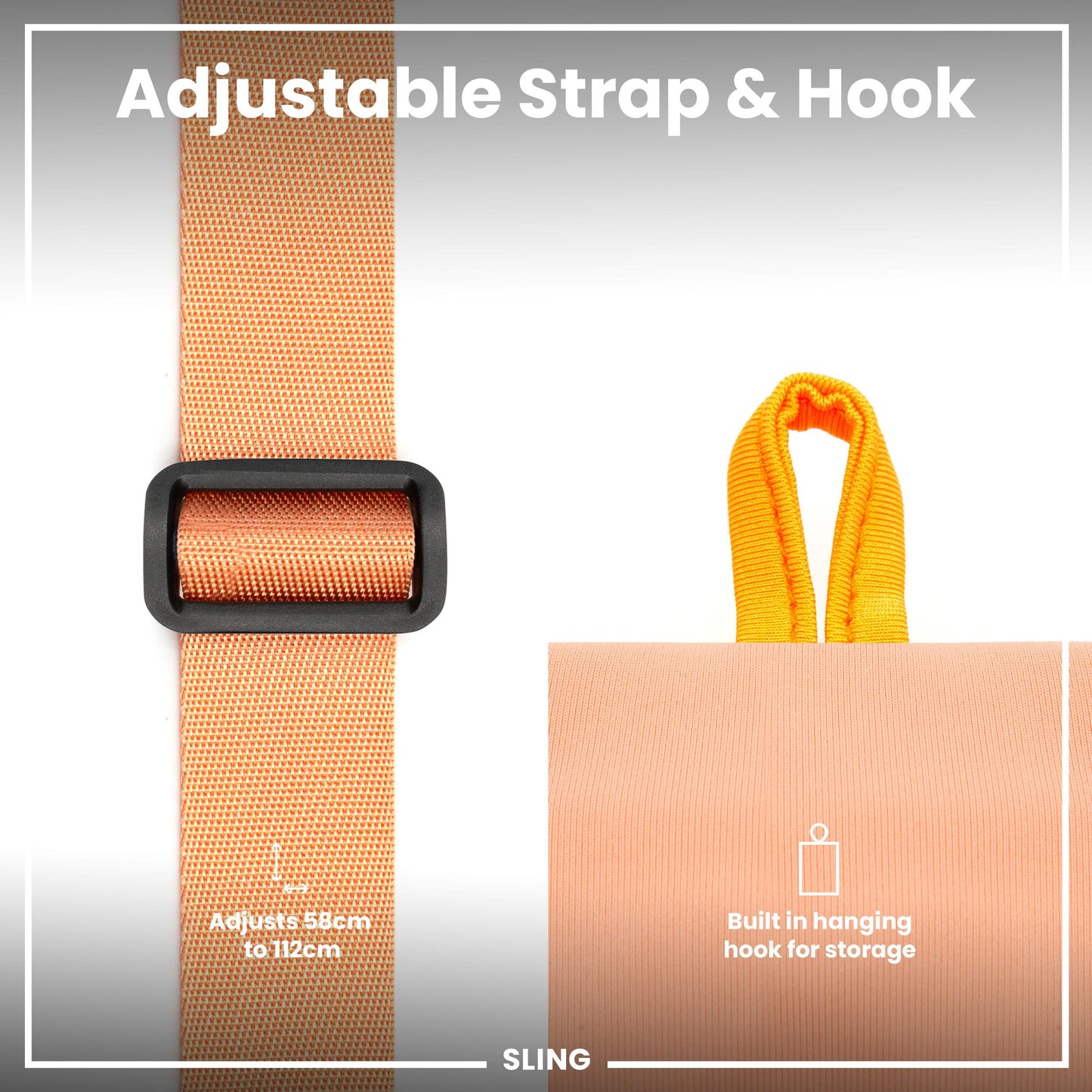 Lightweight, Sling Bottle Bag, Coral