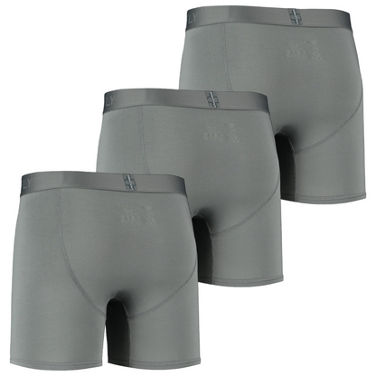 Lot de 3 : boxers homme IKON 15 cm - Anthracite