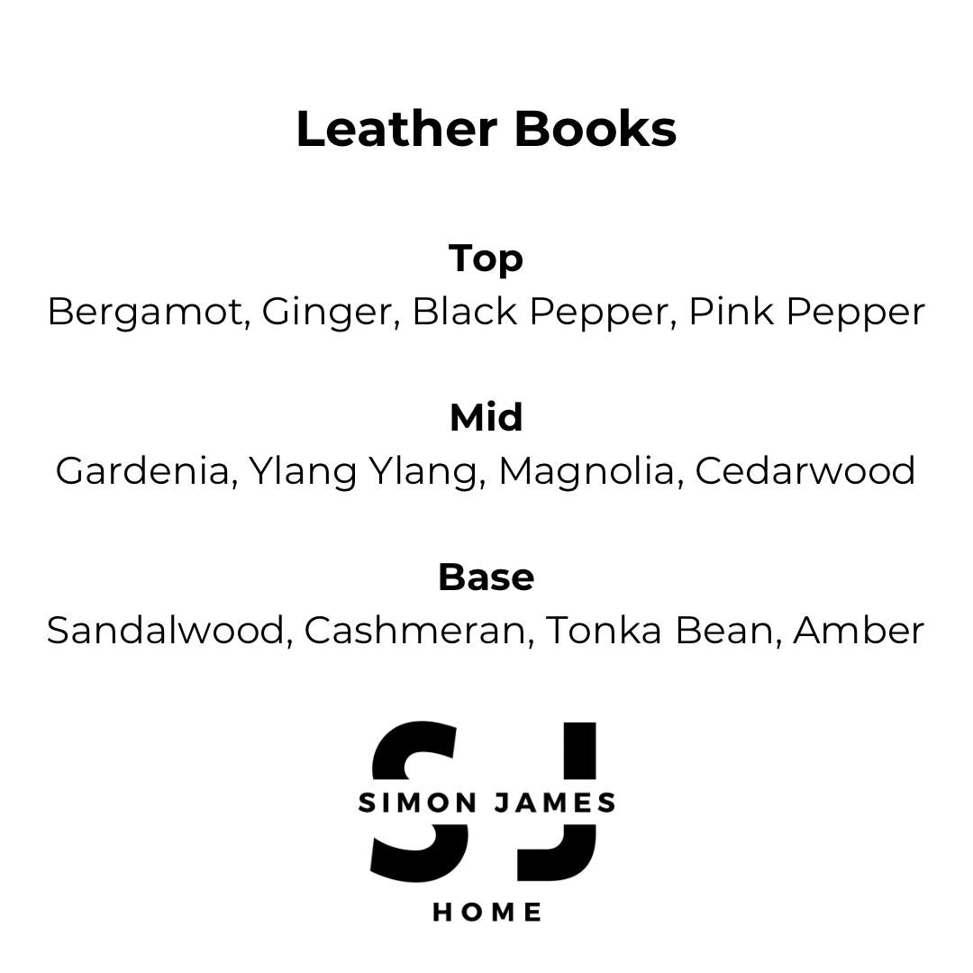 Leather Books Reed Diffuser