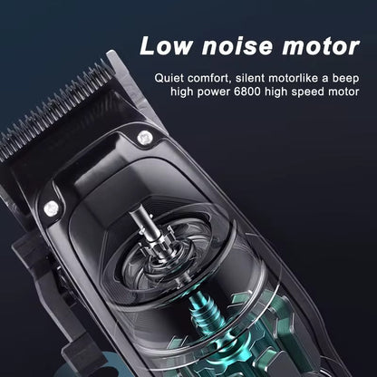 Cordless Hair Clippers for Men – Rechargeable LCD Trimmer