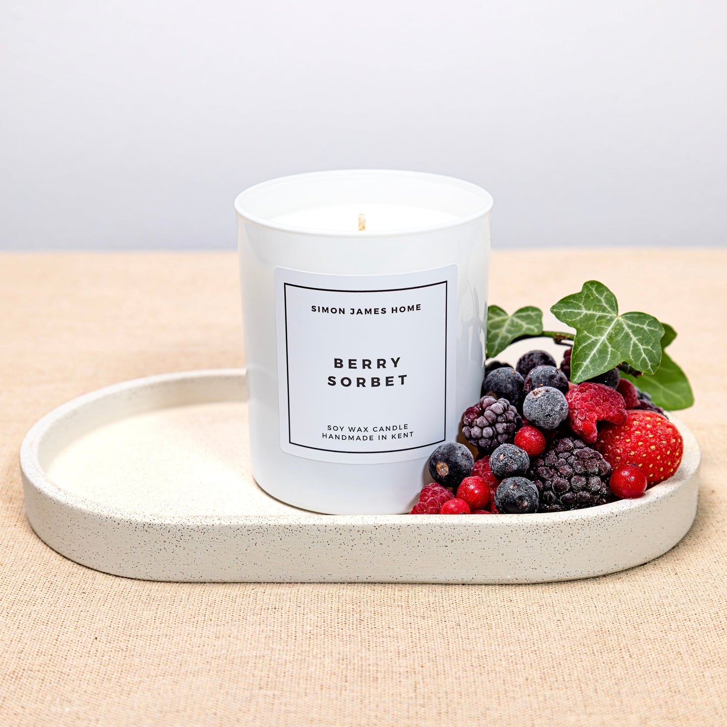 Berry Sorbet Candle - Handmade Soy Wax