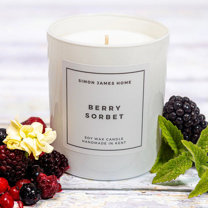 Berry Sorbet Candle - Handmade Soy Wax