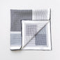Classic Houndstooth Silk Square Scarf - 65cm Hand-rolled Bandana Scarf