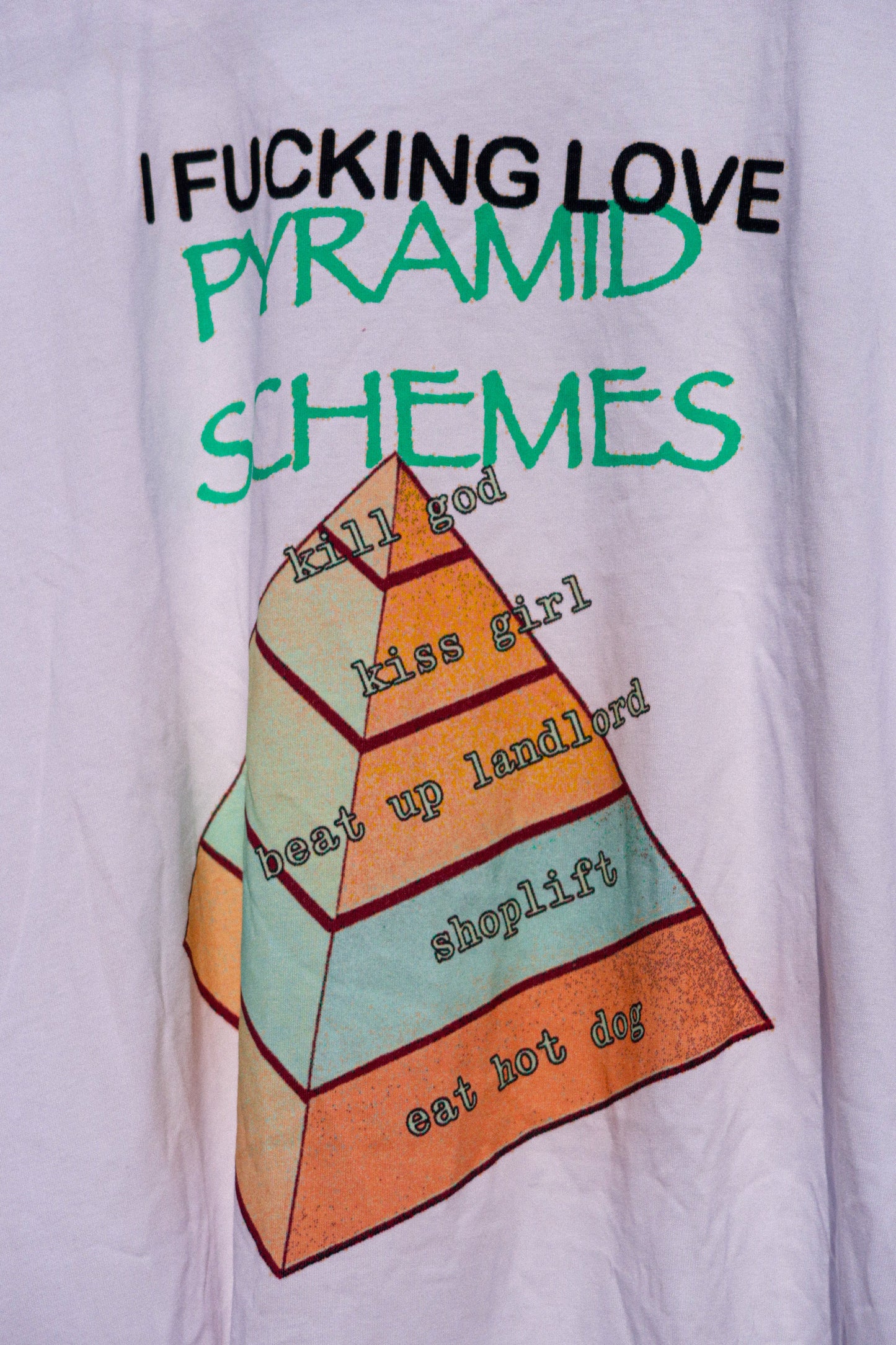 pyramid schemes - t-shirt