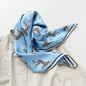 Leopard Chic Silk Scarf - 65cm Hand-rolled Bandana Scarf for Women & Men