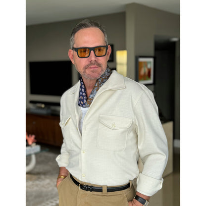 Heritage Patchwork Men's Square Silk Neckerchief Scarf – 53cm