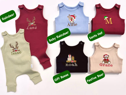 Christmas Reindeer Dungarees