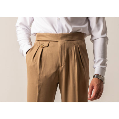 High Waist Pleated Trousers