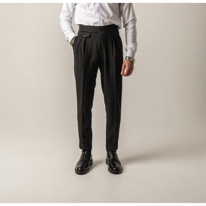 High Waist Pleated Trousers