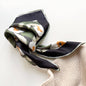 Berry Blossom Silk Scarf - 53cm Hand-Rolled Bandana Neck Scarf