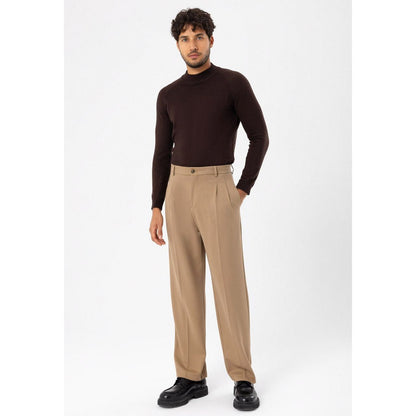 High-Waist Pleated Trousers