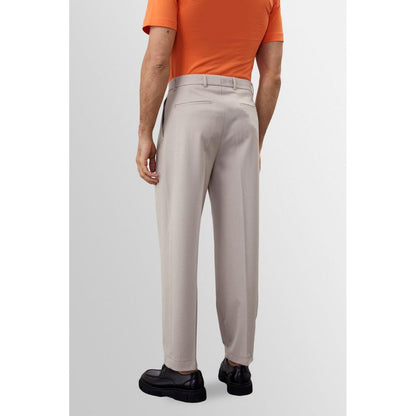 High-Waist Pleated Trousers