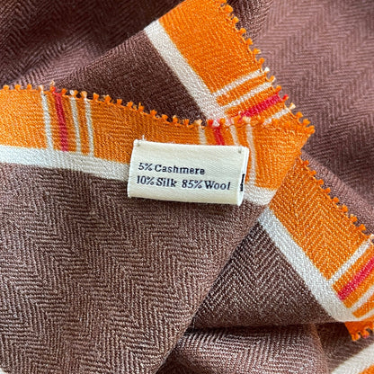 Classic English Plaid Cashmere Scarf - Unisex Luxury Silk Blended Scarf