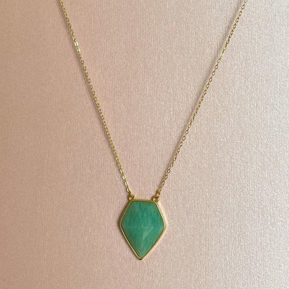 Athena Luxe Faceted Amazonite Necklace