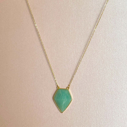 Athena Luxe Faceted Amazonite Necklace
