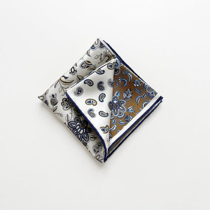 Heritage Patchwork Men's Square Silk Neckerchief Scarf – 53cm