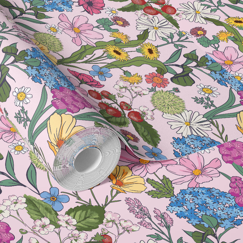 IN BLOOM - BALLET PINK WALLPAPER