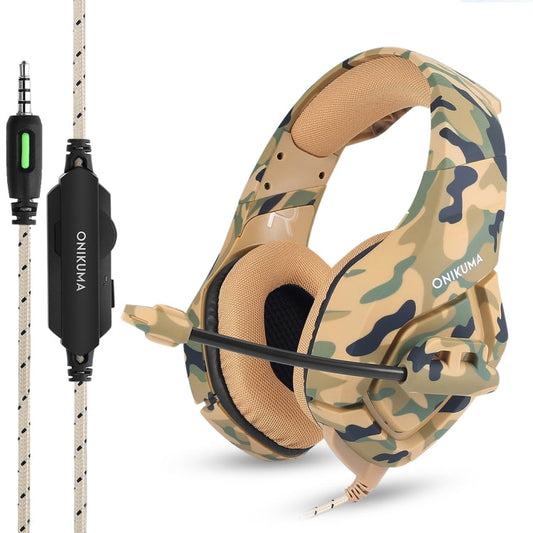 ONIKUMA K1 Deep Bass Noise Canceling Gaming Headphone with Microphone, For PS4, Smartphone, Tablet, PC, Notebook
