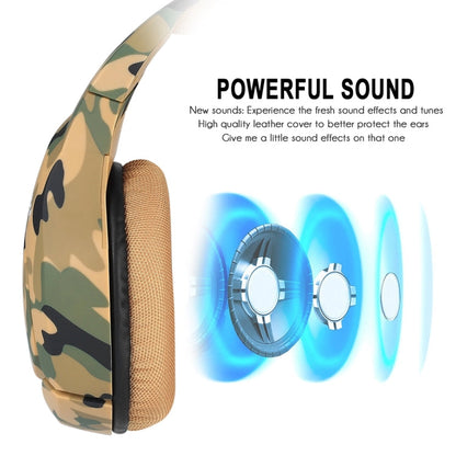 ONIKUMA K1-B Deep Bass Noise Canceling Camouflage Gaming Headphone with Microphone(Yellow)