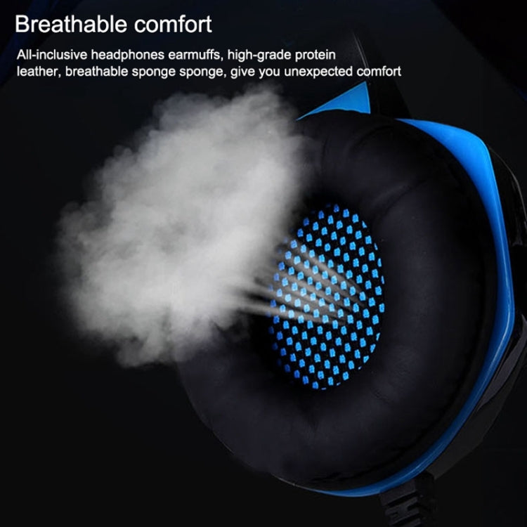 KOTION EACH G2000 Stereo Bass Gaming Headphone with Microphone & LED Light, For PS4, Smartphone, Tablet, Computer, Notebook(Red)