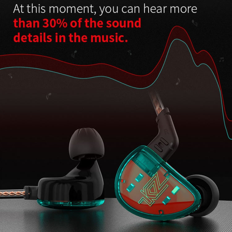 KZ AS10 Ten Unit Moving Iron In-ear HiFi Earphone with Microphone(Cyan)
