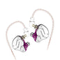 KZ ZSN Cercle Fer Mobile Fer Quadri-Cœur Filaire Contrôle Intra-Auriculaire Écouteur HiFi Bass Mega sans Micro (Violet)