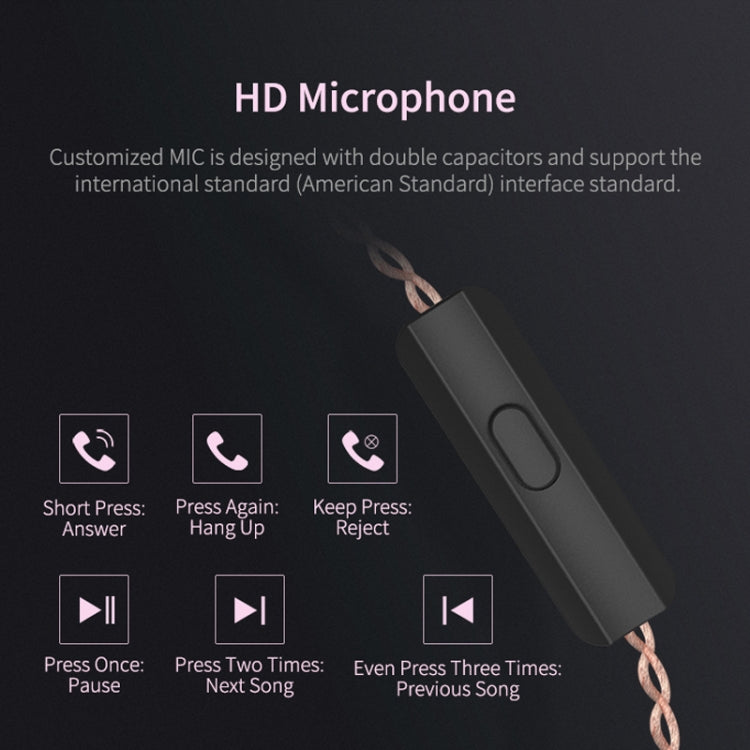 KZ ZSN Cercle Fer Mobile Fer Quadri-Cœur Filaire Contrôle Intra-Auriculaire Écouteur HiFi Bass Mega sans Micro (Violet)
