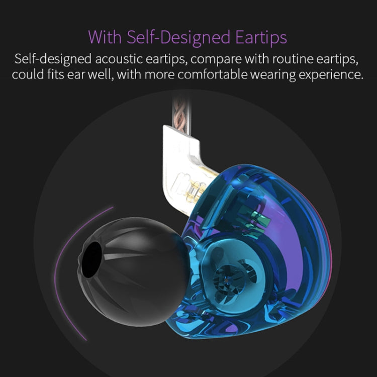 KZ ZST Circle Iron In-ear Mega Bass MP3 Dual Unit Earphone without Microphone (Colour)