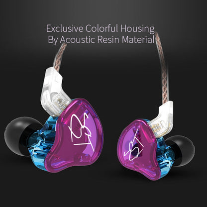 KZ ZST Circle Iron In-ear Mega Bass MP3 Dual Unit Earphone without Microphone (Colour)