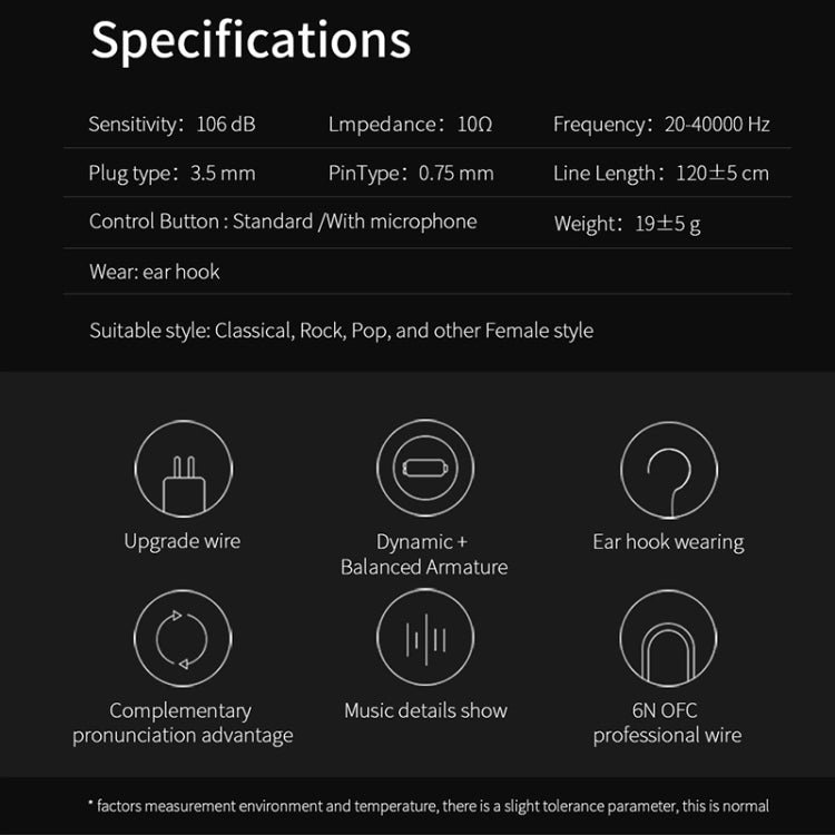 KZ ZST Circle Iron In-ear Mega Bass MP3 Dual Unit Earphone without Microphone (Carbon Fiber Black)