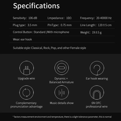 KZ ZST Circle Iron In-ear Mega Bass MP3 Dual Unit Earphone without Microphone (Carbon Fiber Black)