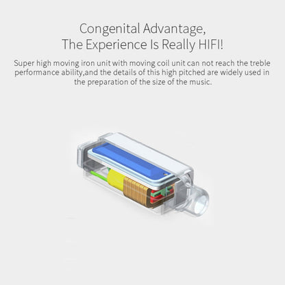 KZ ZST Circle Iron In-ear Mega Bass MP3 Dual Unit Earphone without Microphone (Carbon Fiber Black)