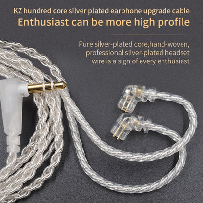 KZ B 8 Pin Oxygen-free Copper Silver Plated Upgrade Cable for KZ ZST / ES4 / ZS10 / AS10 / BA10 Earphones(White)