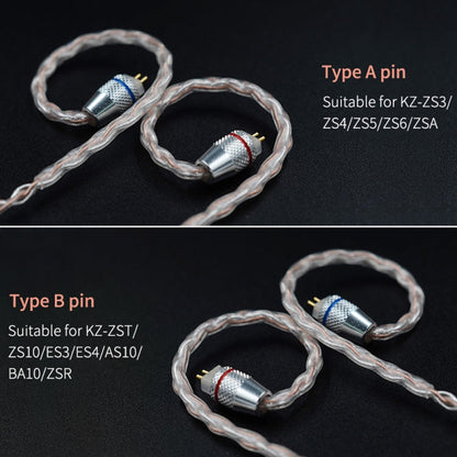 Câble d'amélioration plaqué cuivre-argent mixte KZ B pour écouteurs KZ ZST / ZS10 / ES4 / AS10 / BA10