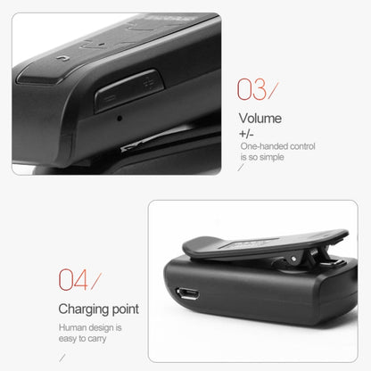 Fineblue F910 CSR4.1 Retractable Cable Caller Vibration Reminder Anti-theft Bluetooth Headset(White)