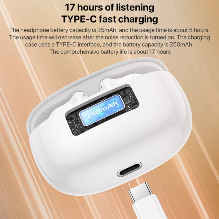 Yesido TWS28 ANC+ENC Dual Noise Reduction Smart TWS Wireless Bluetooth Earphone (Beige)