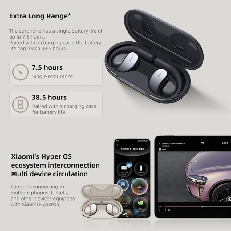 Écouteurs sans fil Bluetooth 5.3 Open-Ear Xiaomi d'origine (Or)