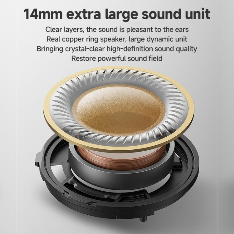 Écouteurs intra-auriculaires filaires Yesido YH49 Type-C avec contrôle de ligne, longueur : 1,2 m (noir)