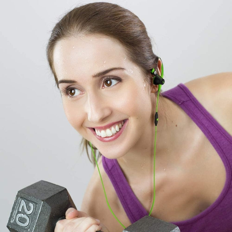 Mucro Type-C Plug In-Ear Sport Earhook Wired Stereo Headphones for Jogging Gym (Green)