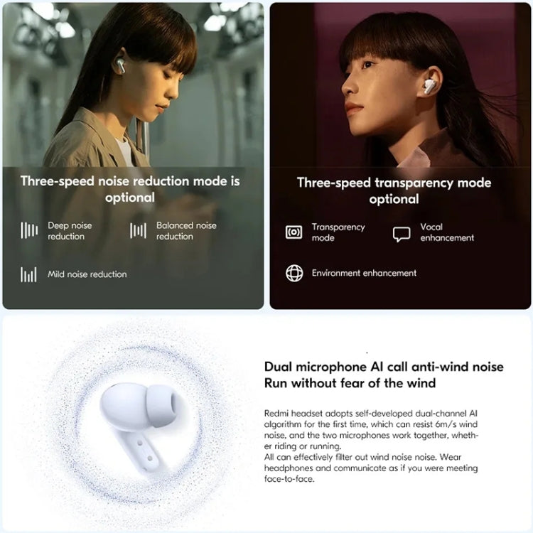 Original Xiaomi Redmi Buds 5 Wireless Bluetooth Earphone (White)