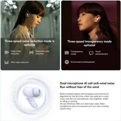 Original Xiaomi Redmi Buds 5 Wireless Bluetooth Earphone (White)